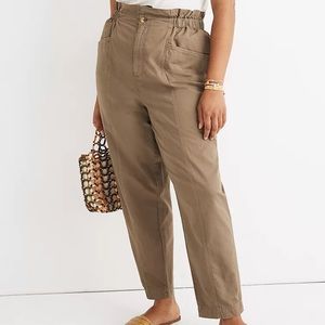 Madewell pull-on paper bag pants